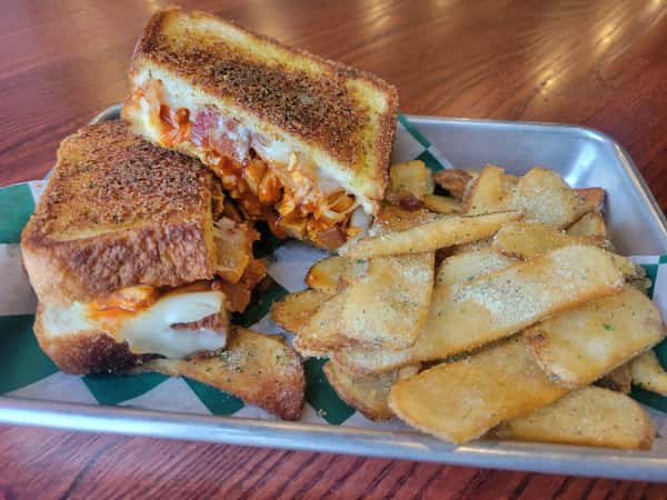 Buffalo Chicken Ranch Grilled Cheese