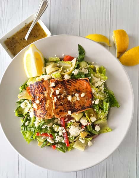 This Week's Lunch Special: Greek Salmon Salad!