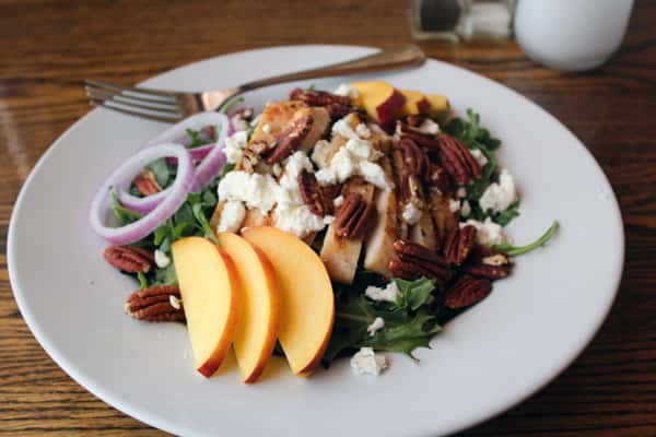 Thursday All Day: Grilled Chicken and Peach Salad
