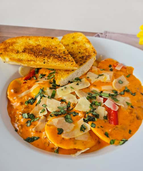Sunday Dinner: Calabrian Pepper and Smoked Mozzarella Ravioli