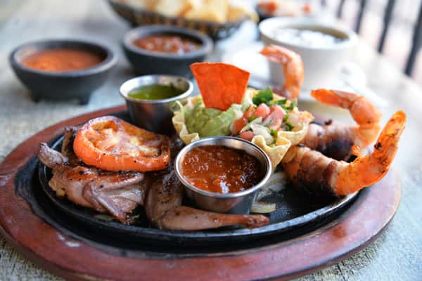 Molina's Grilled Quail & Shrimp Combo