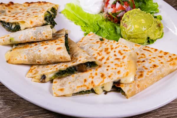 Spinach & Shrimp Quesadilla 