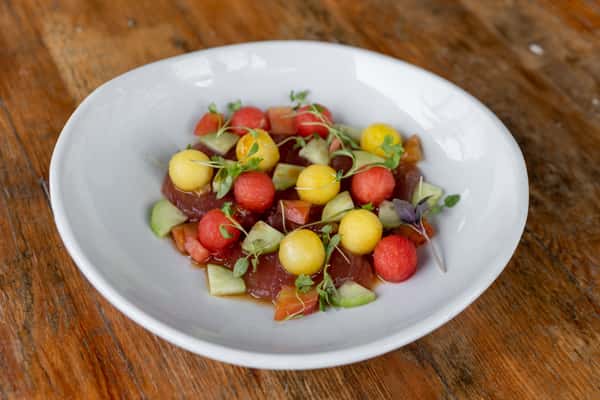 Yellow Fin Tuna & Heirloom Watermelon Crudo