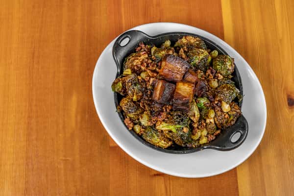Cast Iron Roasted Brussels Sprouts