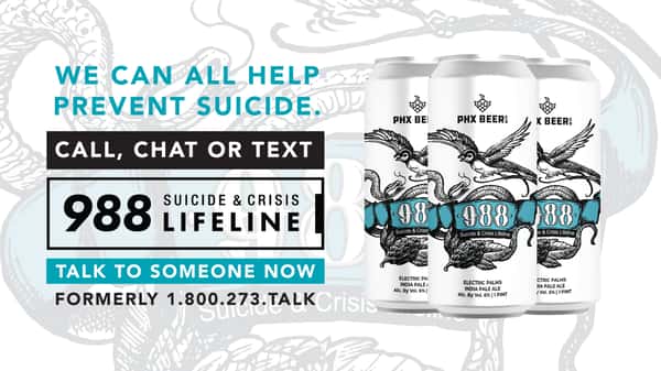 988 Suicide & Crisis Lifeline Beer