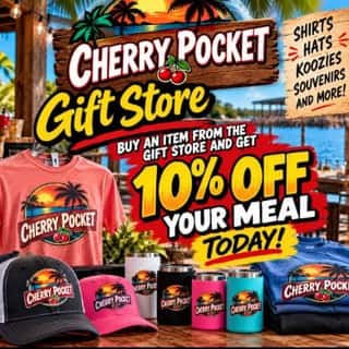 🎁🍽️ SHOP, EAT & SAVE TODAY! 🍽️🎁
Buy ANY ITEM from our Gift Store and get 10% OFF your meal today! 🙌
Pick up something fun and stick around for great food, cold drinks, and live music! 🍔🍻
🎶 TODAY'S MUSIC LINEUP 🎶🎤 Katie & Joe • 1–5 PM 🎸 Austin Hooks • 6–10 PM