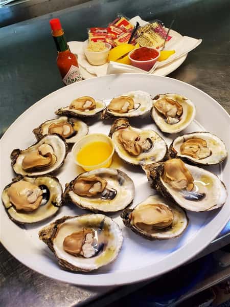 OYSTERS ON THE HALF SHELL
