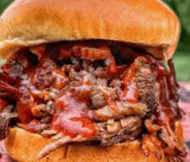 Pulled Pork or Chopped Brisket Sandwich