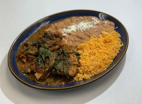 Steak Chipotle: Tender strips of steak sauteed with chipotle pepper cooked with onions, tomatoes and zucchini.