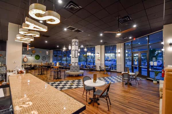 Interior of The Sassy Biscuit brunch in Dover.