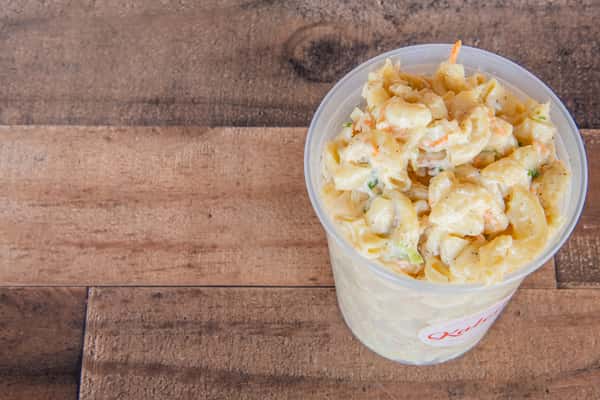 Ohana-style Hawaiian macaroni salad at Kalei's Kitchenette, perfect for catering in San Diego