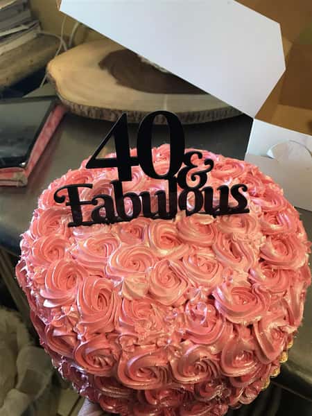 40 & Fabulous cake