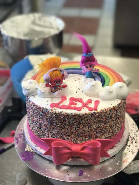 Trolls birthday cake