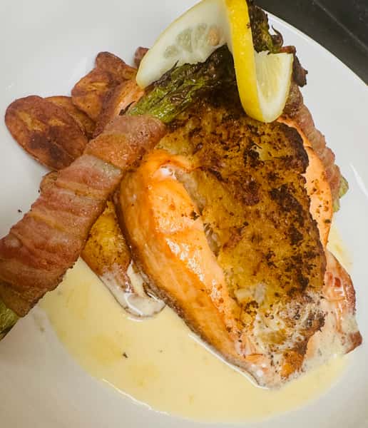 Seafood Stuffed Salmon