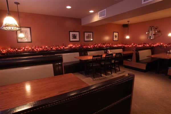 interior dining area with booths