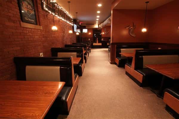 interior dining area with booths