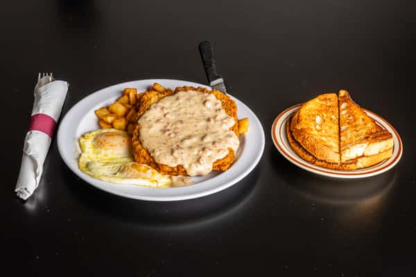 Chicken Fried Steak & Eggs
