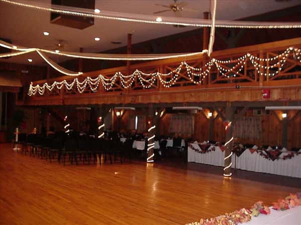 side view of catering hall
