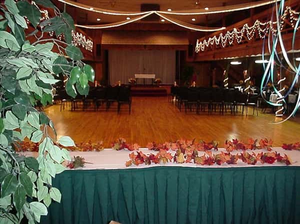 empty catering hall