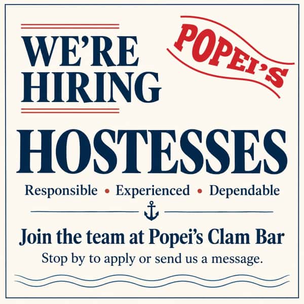 WERE HIRING!
Stop in or give us a call to inquire!
631-696-4029