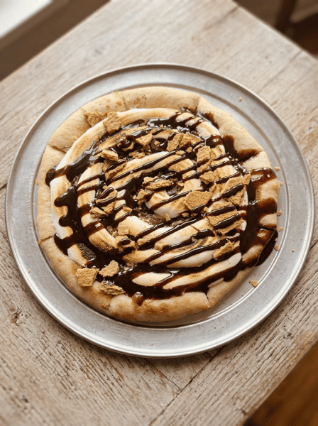 Toasted Marshmallow S'mores Pizza