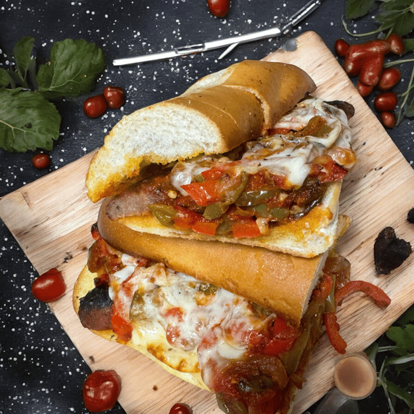 Italian Sausage Parmesan Sandwich