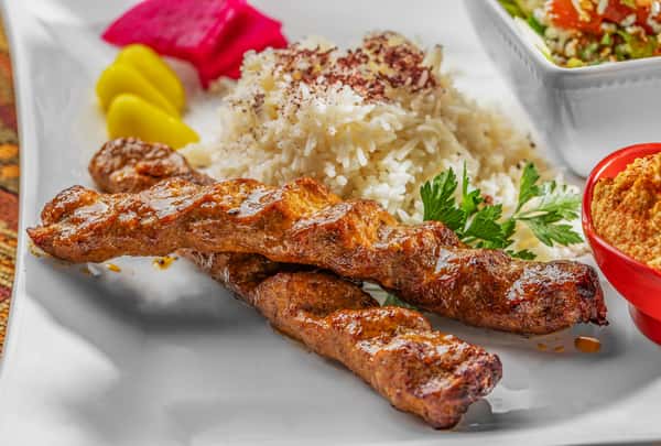 Beef Lula Kebab Plate