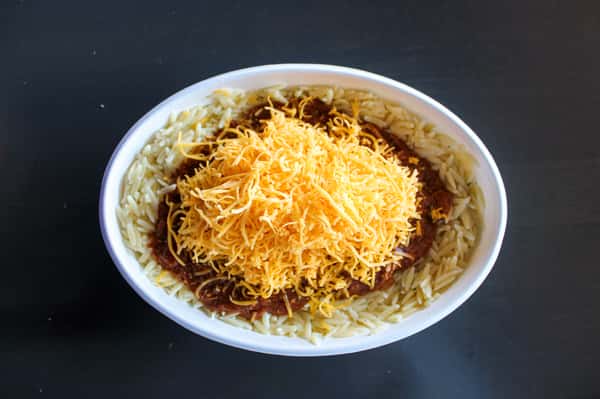 Cincinnati Chili Orzo Bowl
