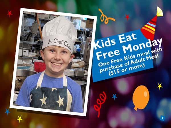 Kids Eat Free Every Monday