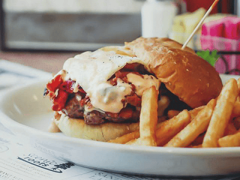 "The Beef and Bird" Burger