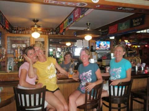 Howard's Pub O.I.S.F.T. Team Pubettes Enjoy A Break At the Bar