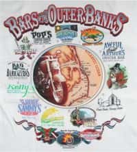 Bars of outer banks t-shirt