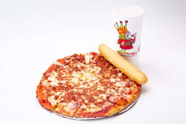 Pizza and bread sticks