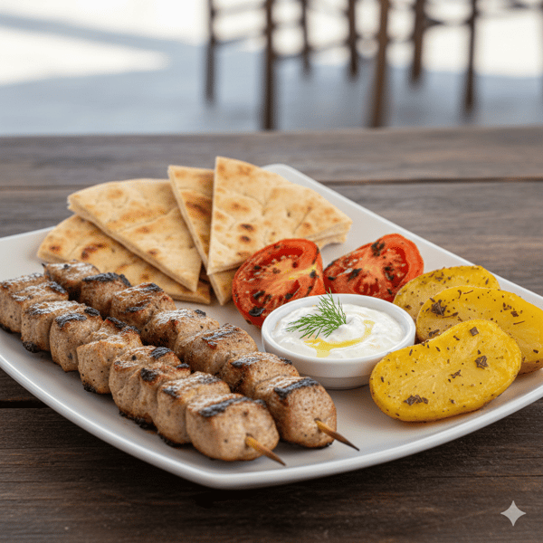 Pork Souvlaki Platter