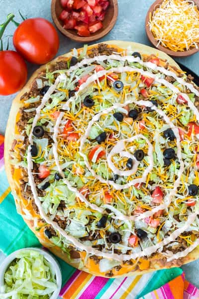 Lrg Taco Pizza
