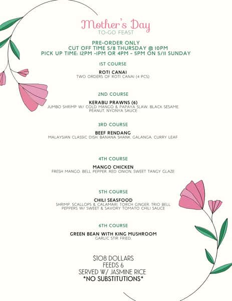 2025 Mother's Day To-go Feast