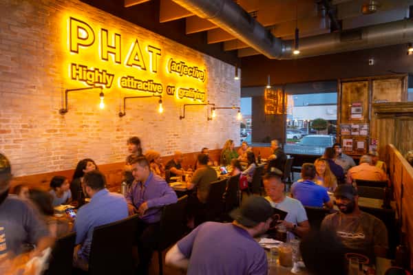 guests dining inside phat eatery