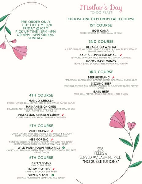 2026 Mother's day To-go Feast