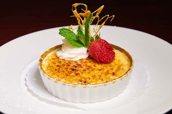 Homemade Crème Brulee.