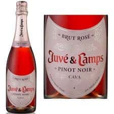 Cava Brut Rose, NV, Juve & Lamps  , Spain 