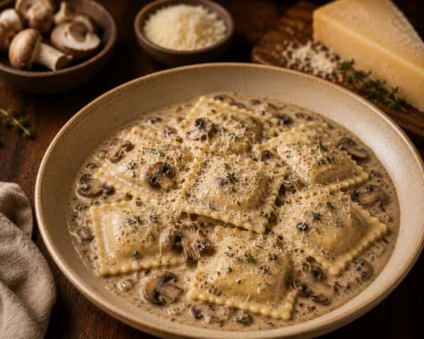 Mushroom Ravioli