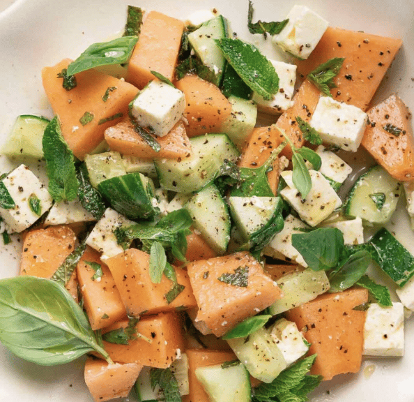 WEISER FARMS MELON AND CUCUMBER SALAD