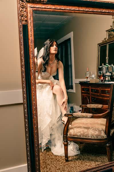 Bride In Mirror