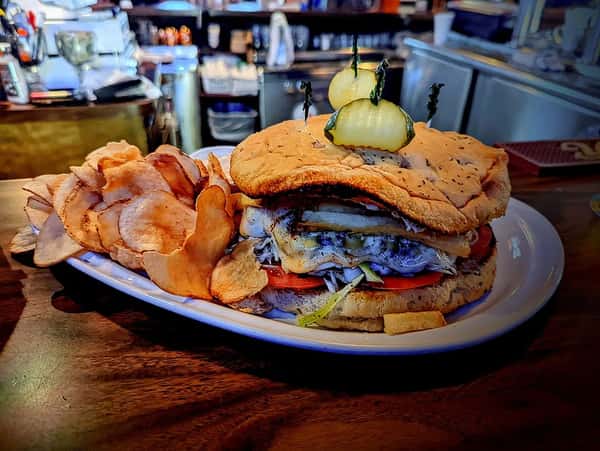 The Legendary Pondi's Pittsburgh Pounder Burger!
