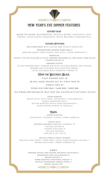 NYE Dinner Features