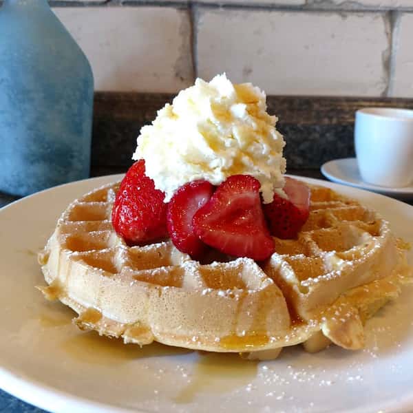 Strawberries & Whipped Cream Waffle