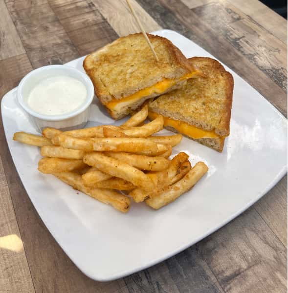 Grilled Cheese Sandwich with One Side.