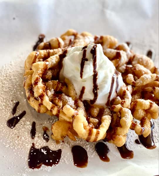 CHOCOLATE & BANANA FUNNEL CAKE