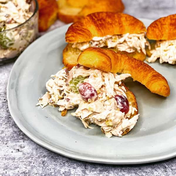 chicken salad on croissant