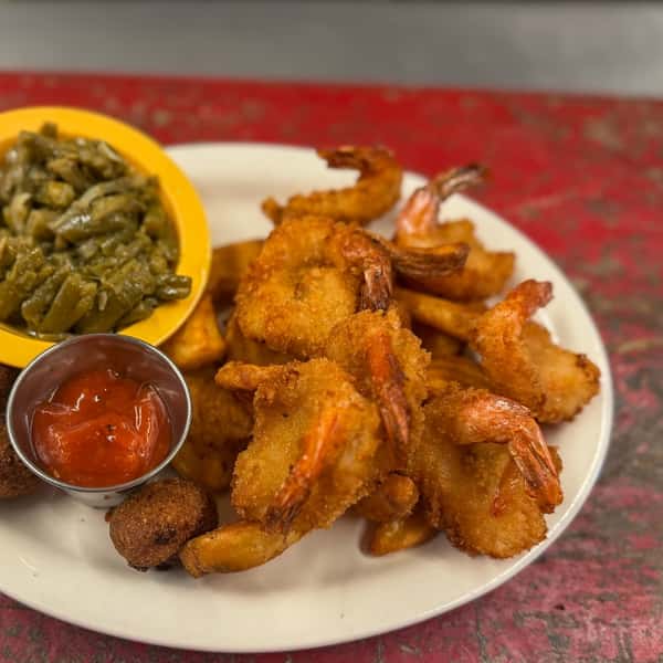Fried Gulf Shrimp Dinner